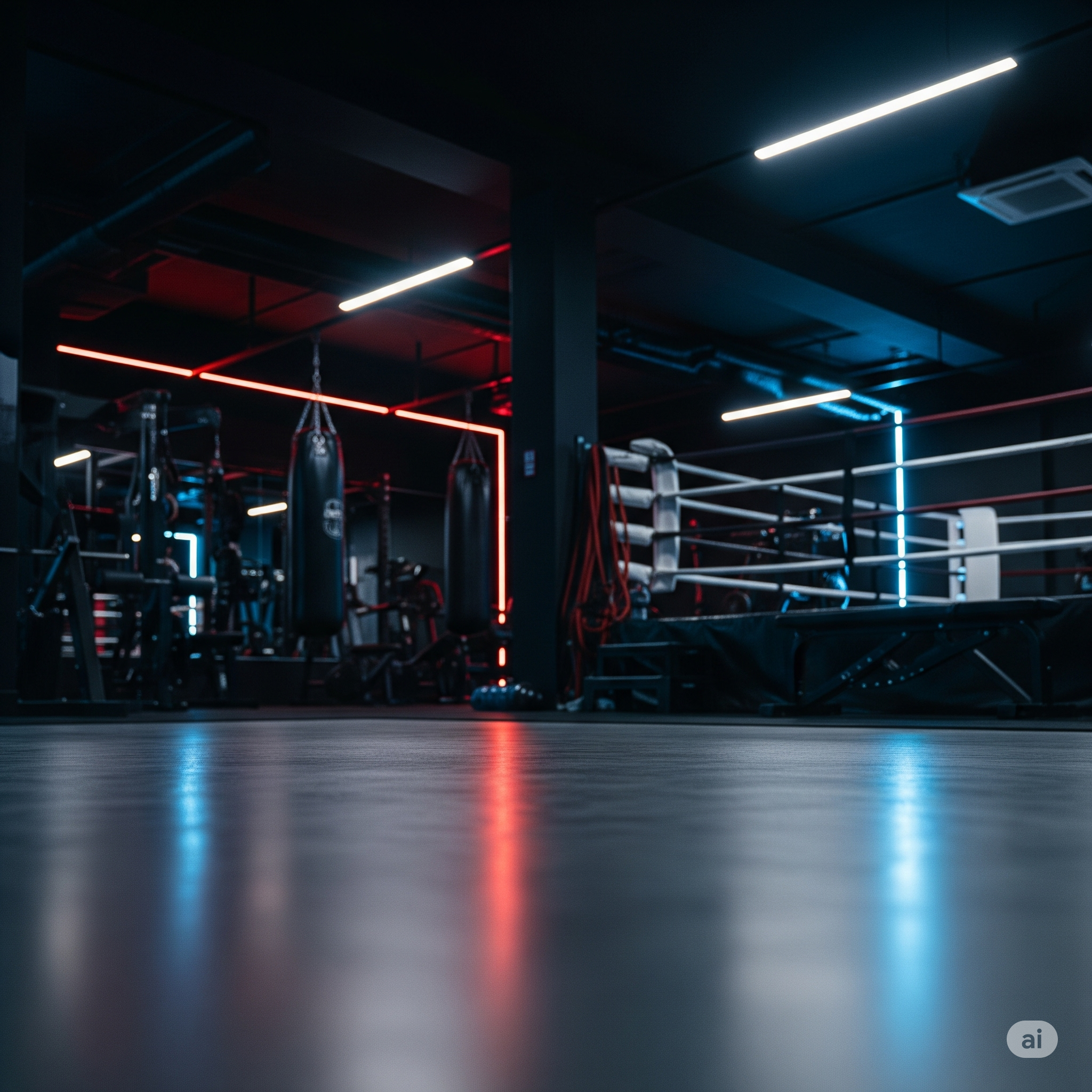 Boxing gym background